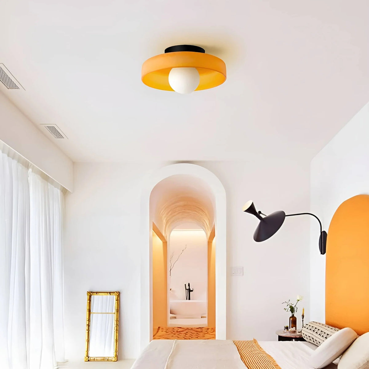 Gino Mid-Century Glass Ceiling Light – view 17