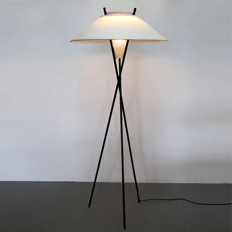 Minimalist Tripod Floor Lamp with Fabric Shade – 65 Inch | Archi – alternate view 7