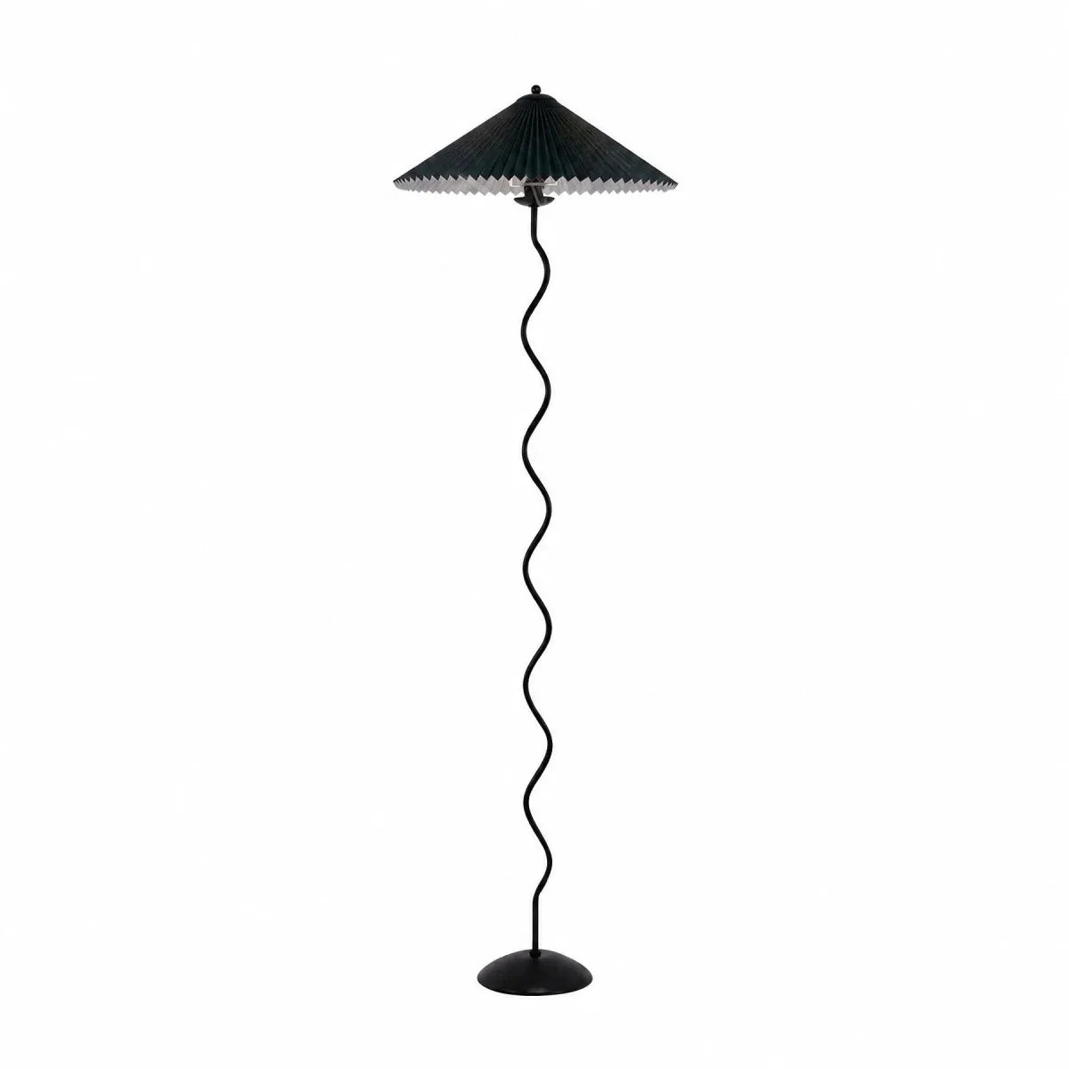 Pleated Fabric Shade Floor Lamp — Japanese Wabi-Sabi Style | OMBRELLE™