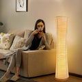 Cylindrical Rice Paper Floor Lamp — Zen Japanese Style | TORO™