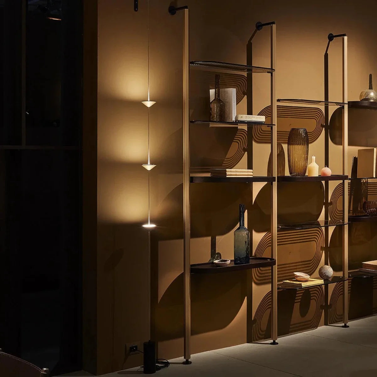 Gold Cone String Floor Lamp — Sculptural Modern Style | COLONNE™