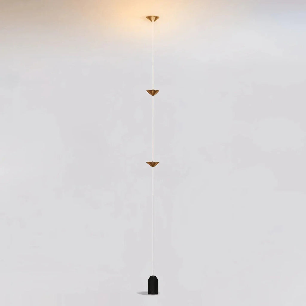 Gold Cone String Floor Lamp — Sculptural Modern Style | COLONNE™
