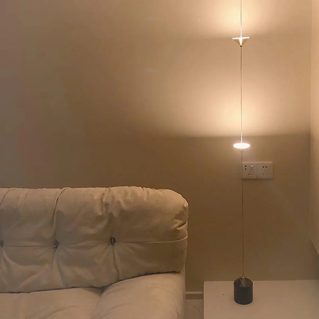Gold Cone String Floor Lamp — Sculptural Modern Style | COLONNE™