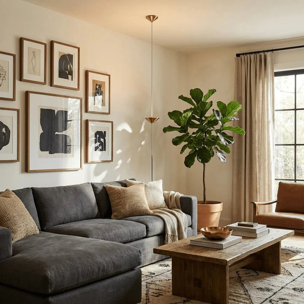 Gold Cone String Floor Lamp — Sculptural Modern Style | COLONNE™