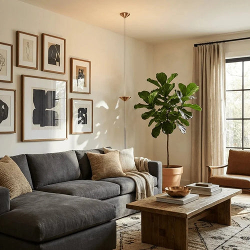Gold Cone String Floor Lamp — Sculptural Modern Style | COLONNE™