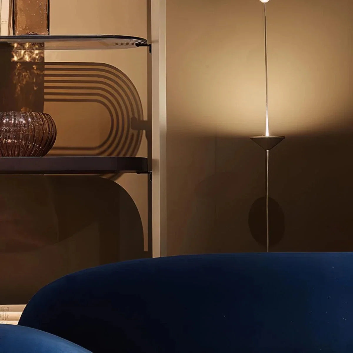 Gold Cone String Floor Lamp — Sculptural Modern Style | COLONNE™