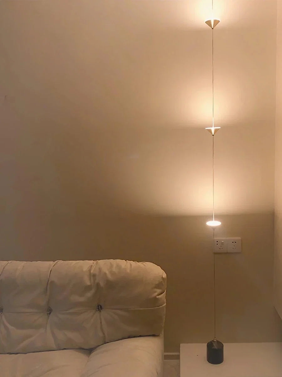 Gold Cone String Floor Lamp — Sculptural Modern Style | COLONNE™
