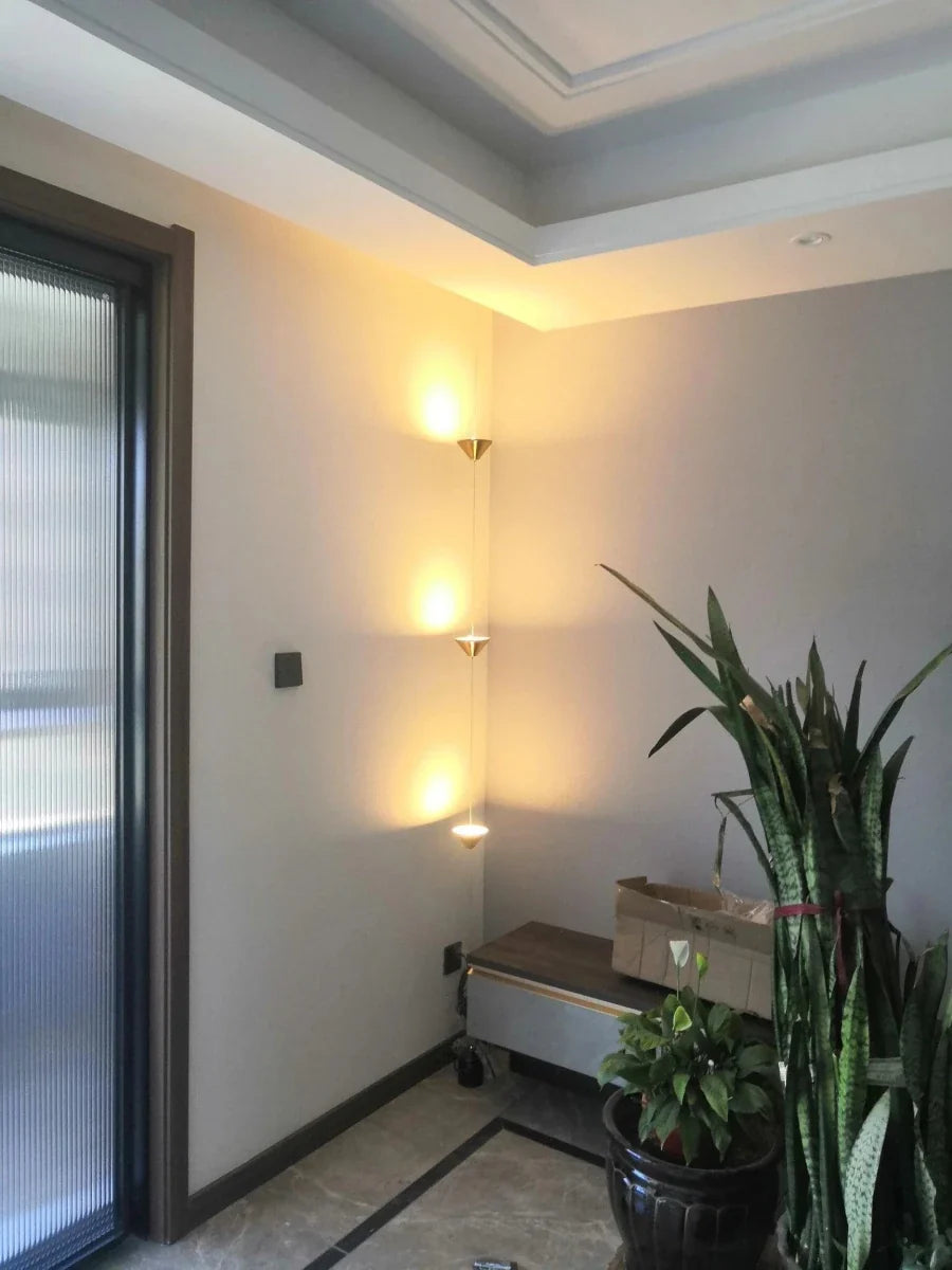 Gold Cone String Floor Lamp — Sculptural Modern Style | COLONNE™