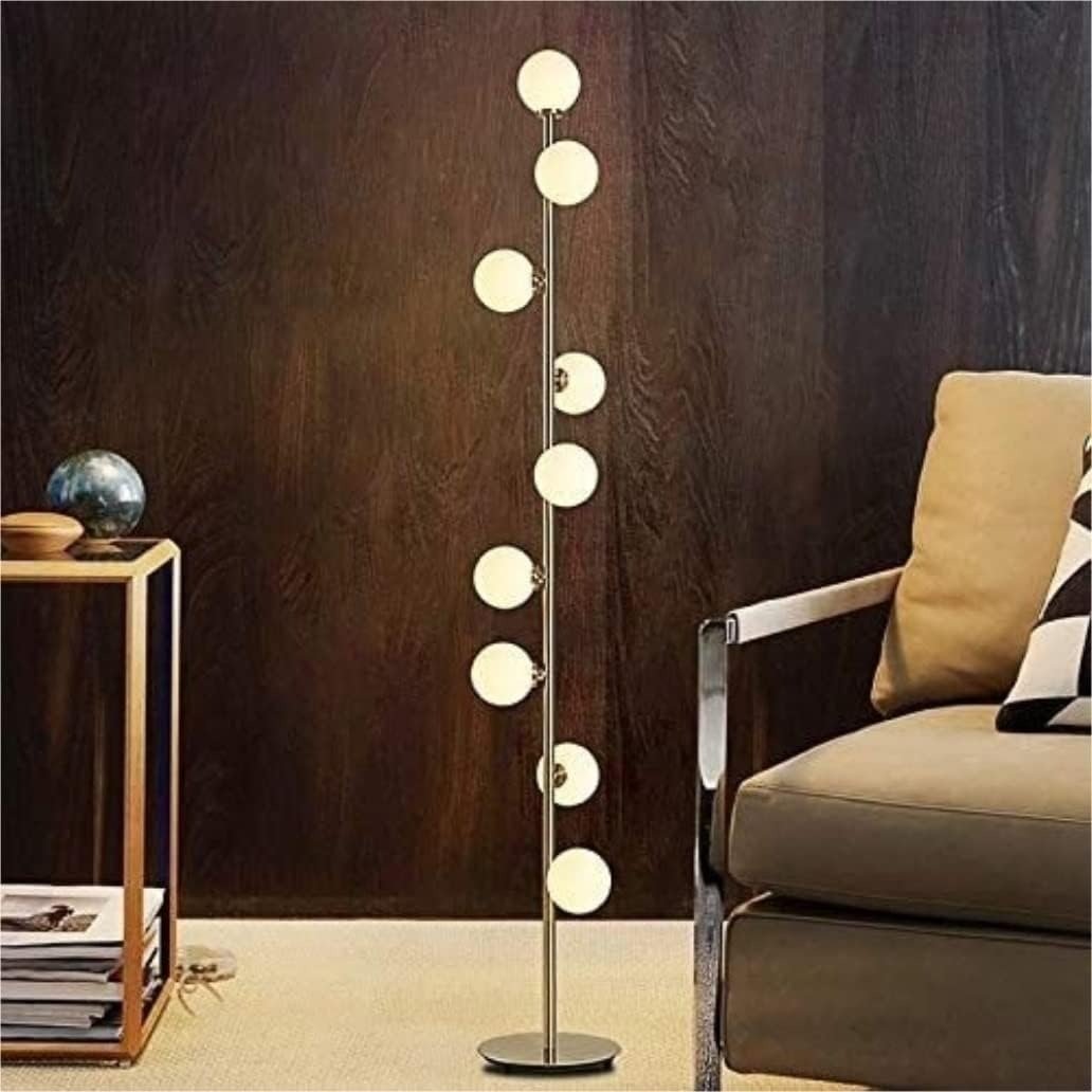 9-Globe Opal Glass Floor Lamp — Nordic Luxury Style | Magic Beans™