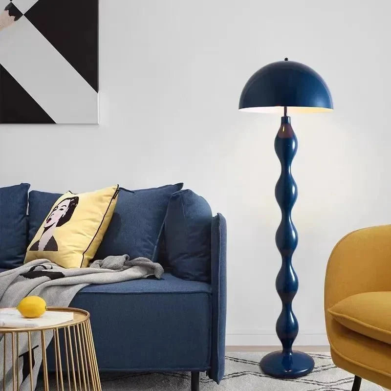 Sculptural Dome Floor Lamp — Glossy Lacquered Style | DOMO™