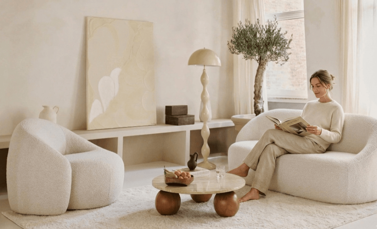 Sculptural Dome Floor Lamp — Glossy Lacquered Style | DOMO™