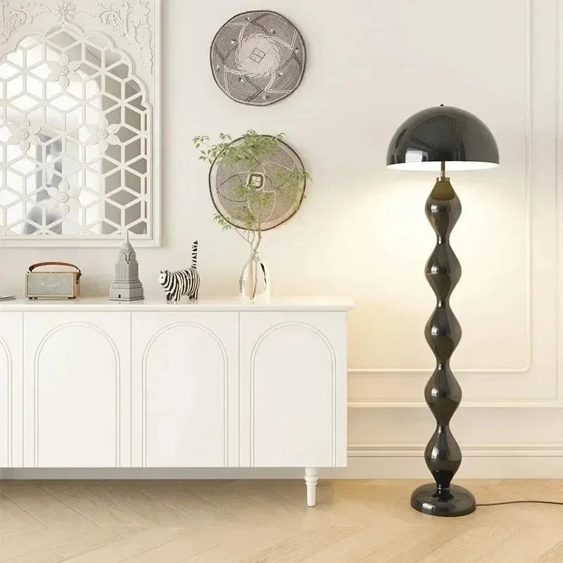 Sculptural Dome Floor Lamp — Glossy Lacquered Style | DOMO™