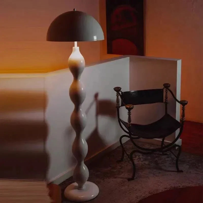 Sculptural Dome Floor Lamp — Glossy Lacquered Style | DOMO™