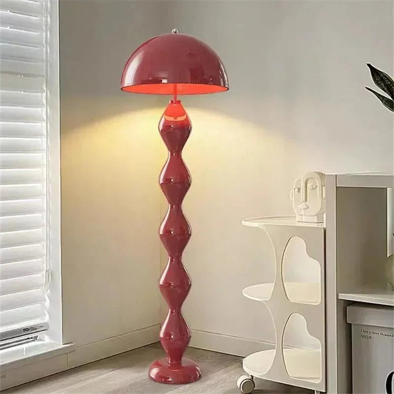 Sculptural Dome Floor Lamp — Glossy Lacquered Style | DOMO™