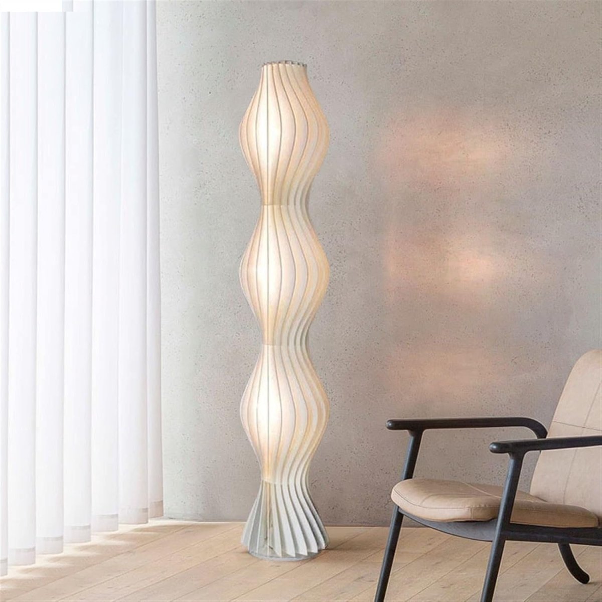 Sculptural Wave LED Floor Lamp – 68.9 Inch | Lysia – alternate view 12