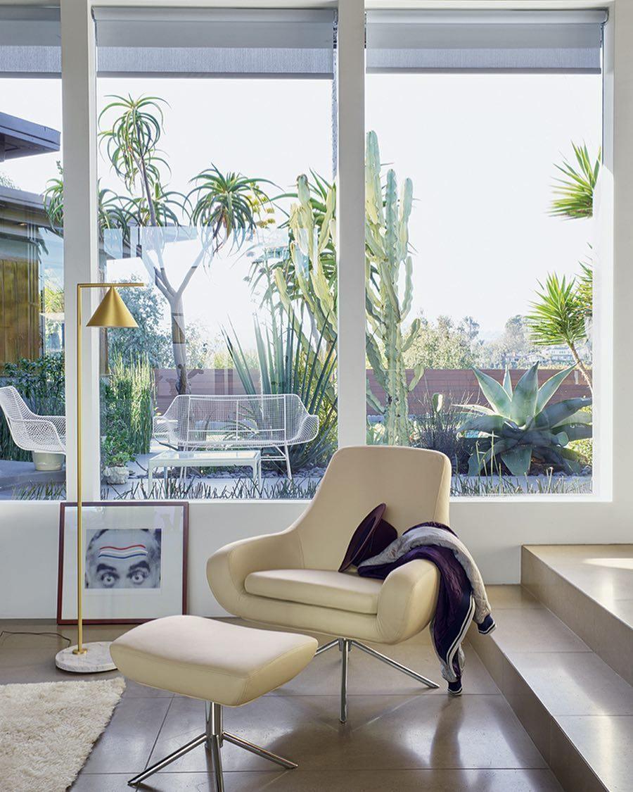 Gold Steel & Marble Base Floor Lamp — Classic Conical Shade Style | CANNE™