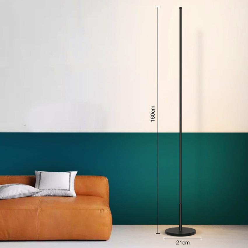 Ultra-Thin Minimalist LED Floor Lamp — Aluminum Style | LINEAR SLIM™