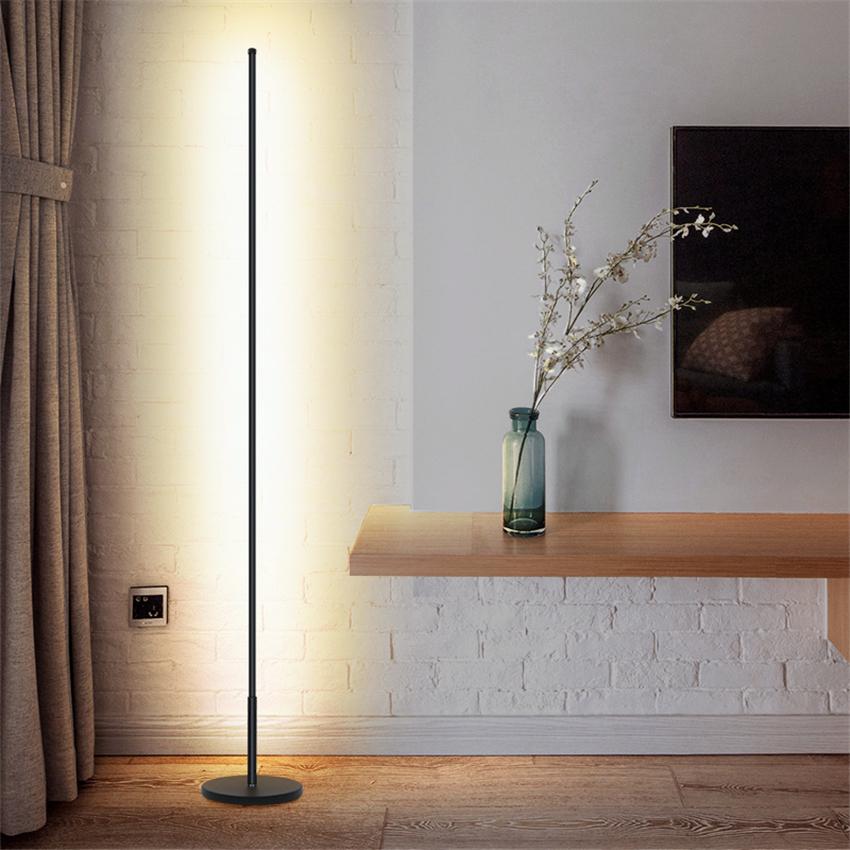 Ultra-Thin Minimalist LED Floor Lamp — Aluminum Style | LINEAR SLIM™