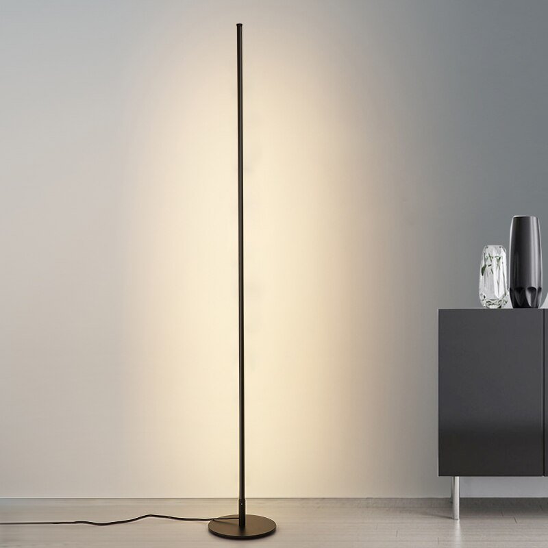 Ultra-Thin Minimalist LED Floor Lamp — Aluminum Style | LINEAR SLIM™