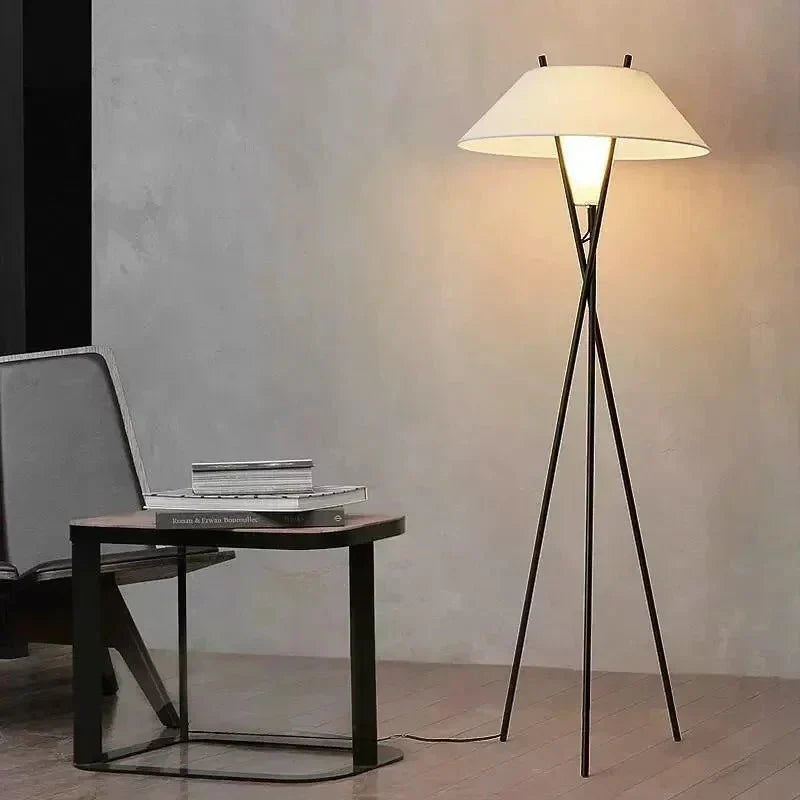 Minimalist Tripod Floor Lamp with Fabric Shade – 65 Inch | Archi – alternate view 3
