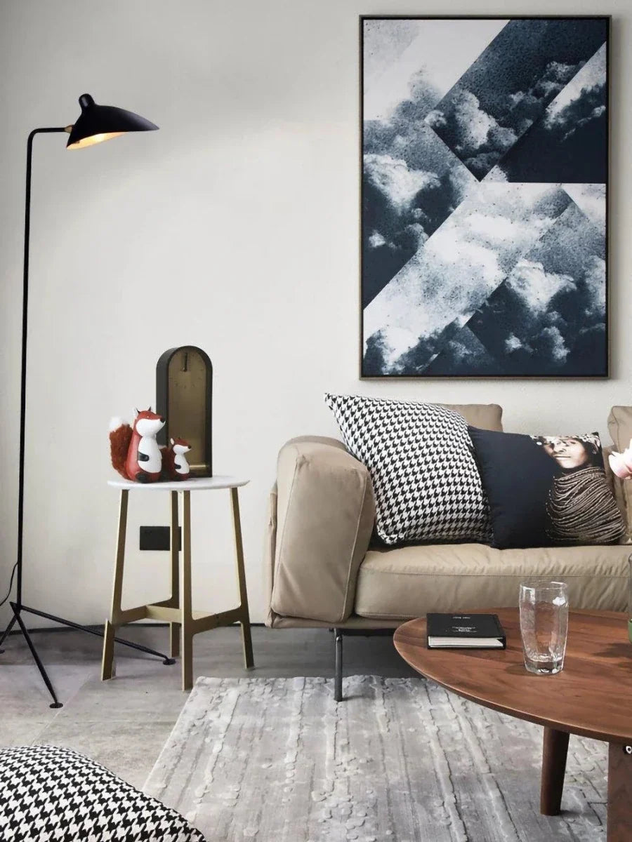 3-Arm Articulated Tripod Floor Lamp — Art Deco Industrial Style | MANTE™