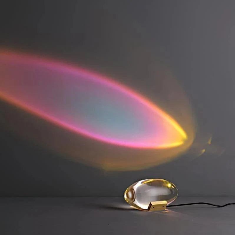 Optical Crystal Comet Table Lamp — Sculptural Style | CIEL™