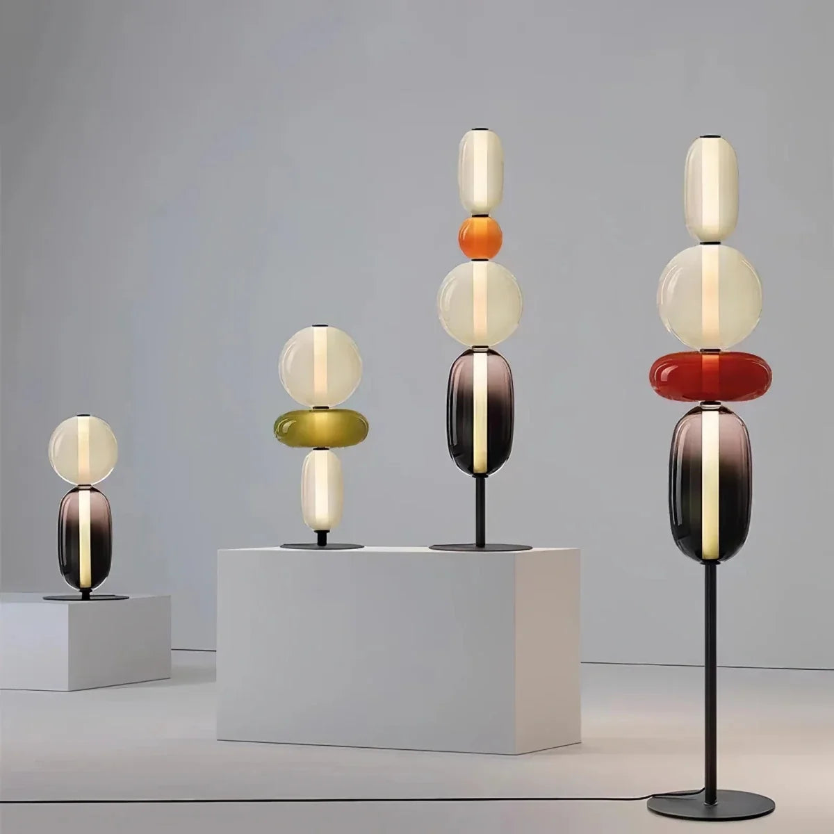 Stacked Glass Sphere Lamp — Playful Candy Style | BONBON™