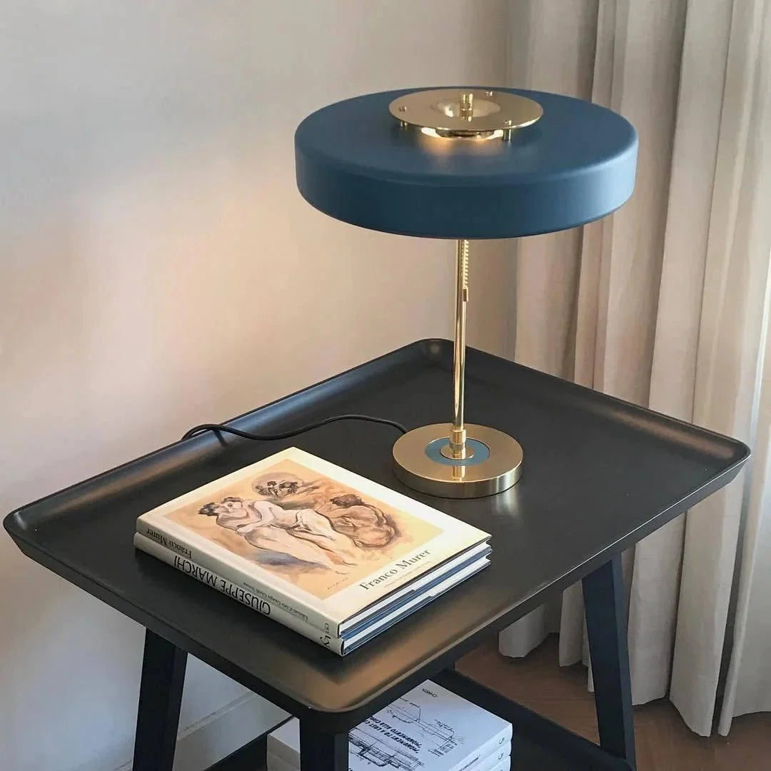 Metal Shade Table Lamp — Nordic Luxury Bedside Style | PHARE™