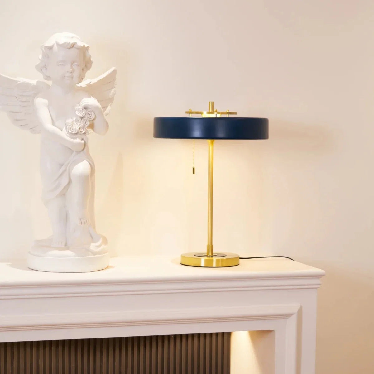 Metal Shade Table Lamp — Nordic Luxury Bedside Style | PHARE™