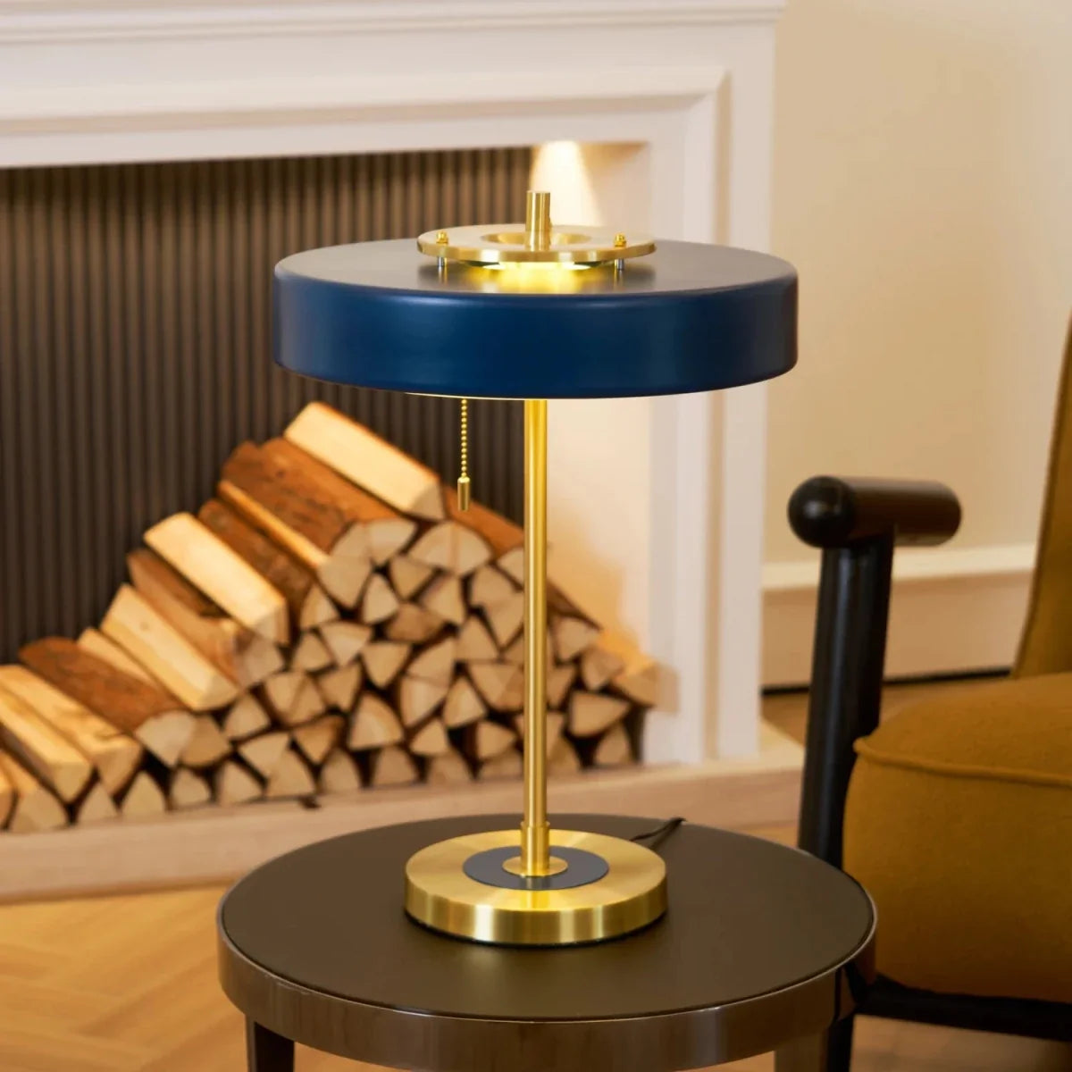 Metal Shade Table Lamp — Nordic Luxury Bedside Style | PHARE™
