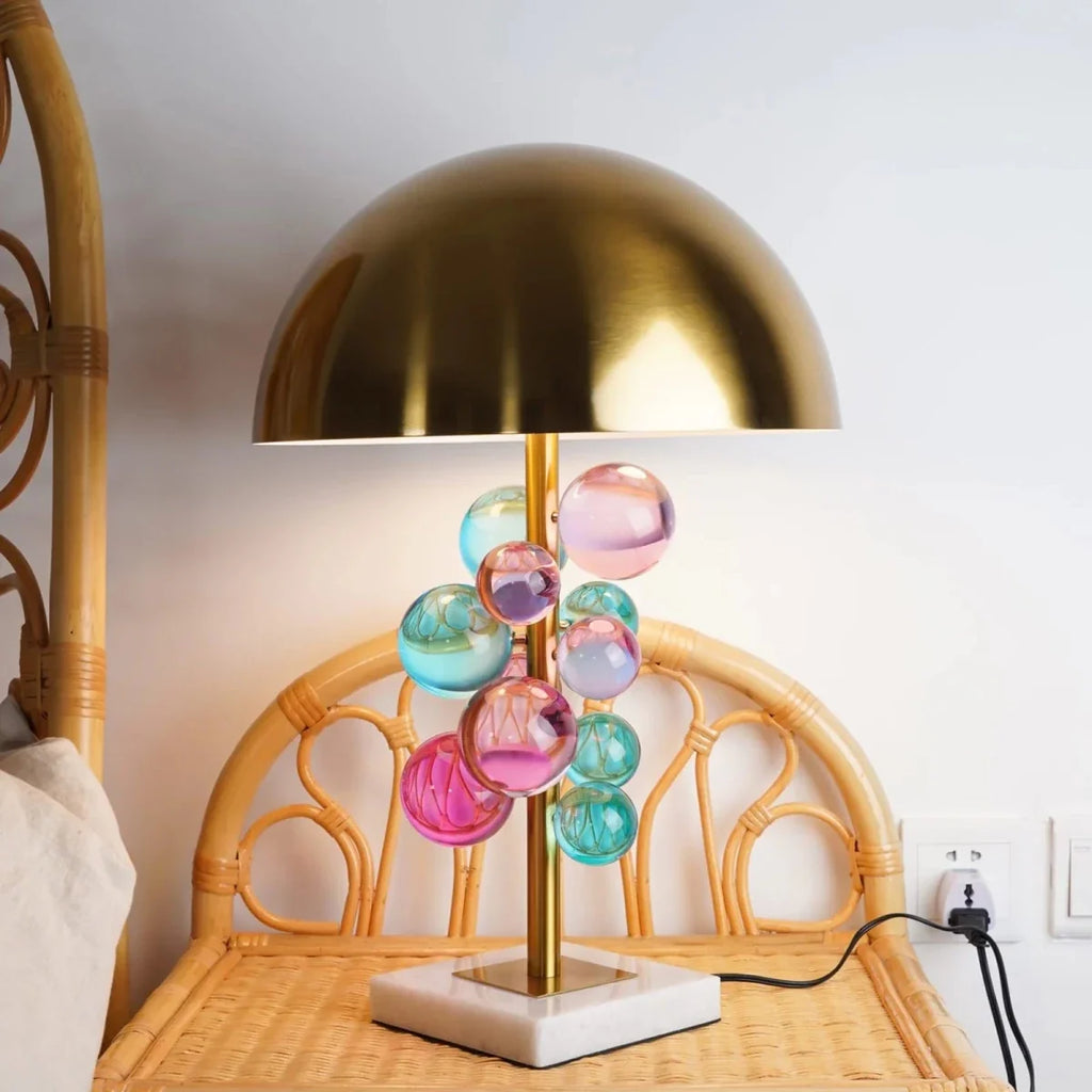 Faceted Crystal Table Lamp — Postmodern Chic Style | FACETTE™