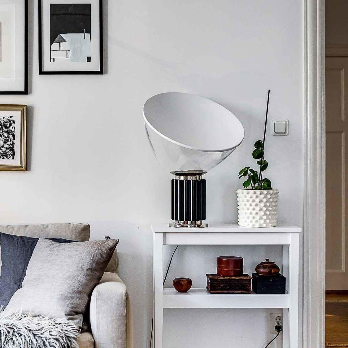 Glass Dome Table Lamp — Italian Modern Sculptural Style | OMBELLE™