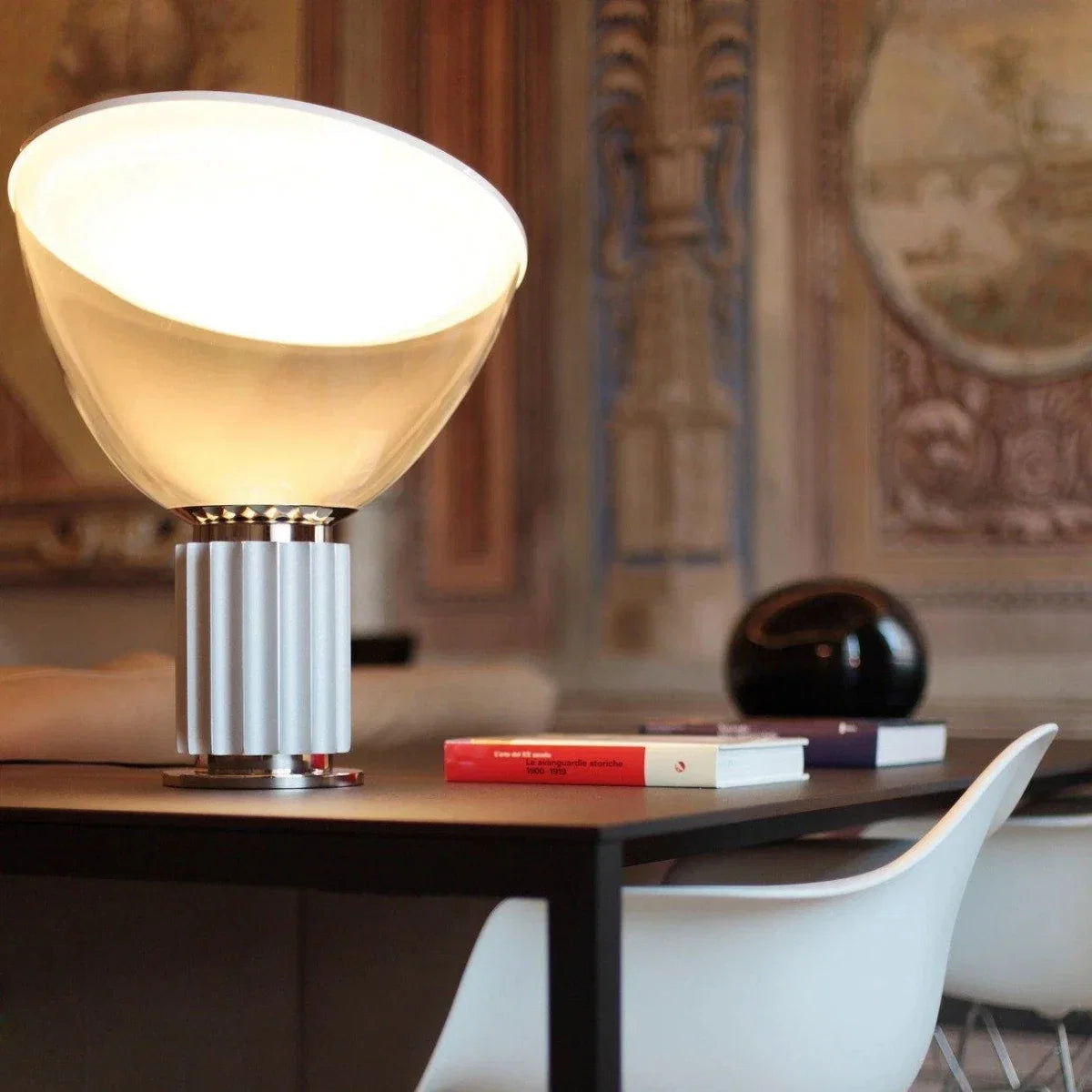 Glass Dome Table Lamp — Italian Modern Sculptural Style | OMBELLE™