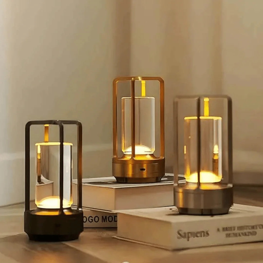 Cordless Rechargeable LED Table Lamp – Touch Control, Gold or Black | Hudson – alternate view 7