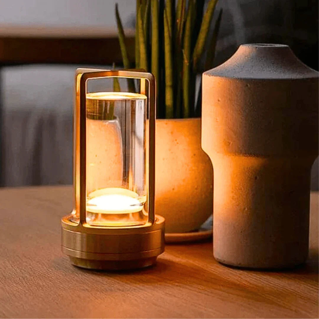 Cordless Rechargeable LED Table Lamp – Touch Control, Gold or Black | Hudson – alternate view 8