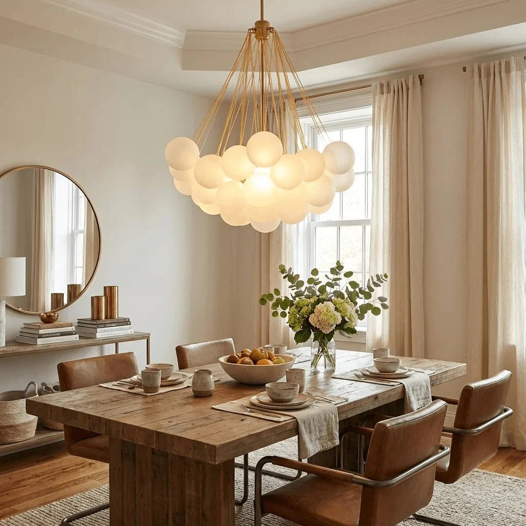 Swarm Glass Globe Chandelier — Sculptural Luxury Style | ESSAIM™