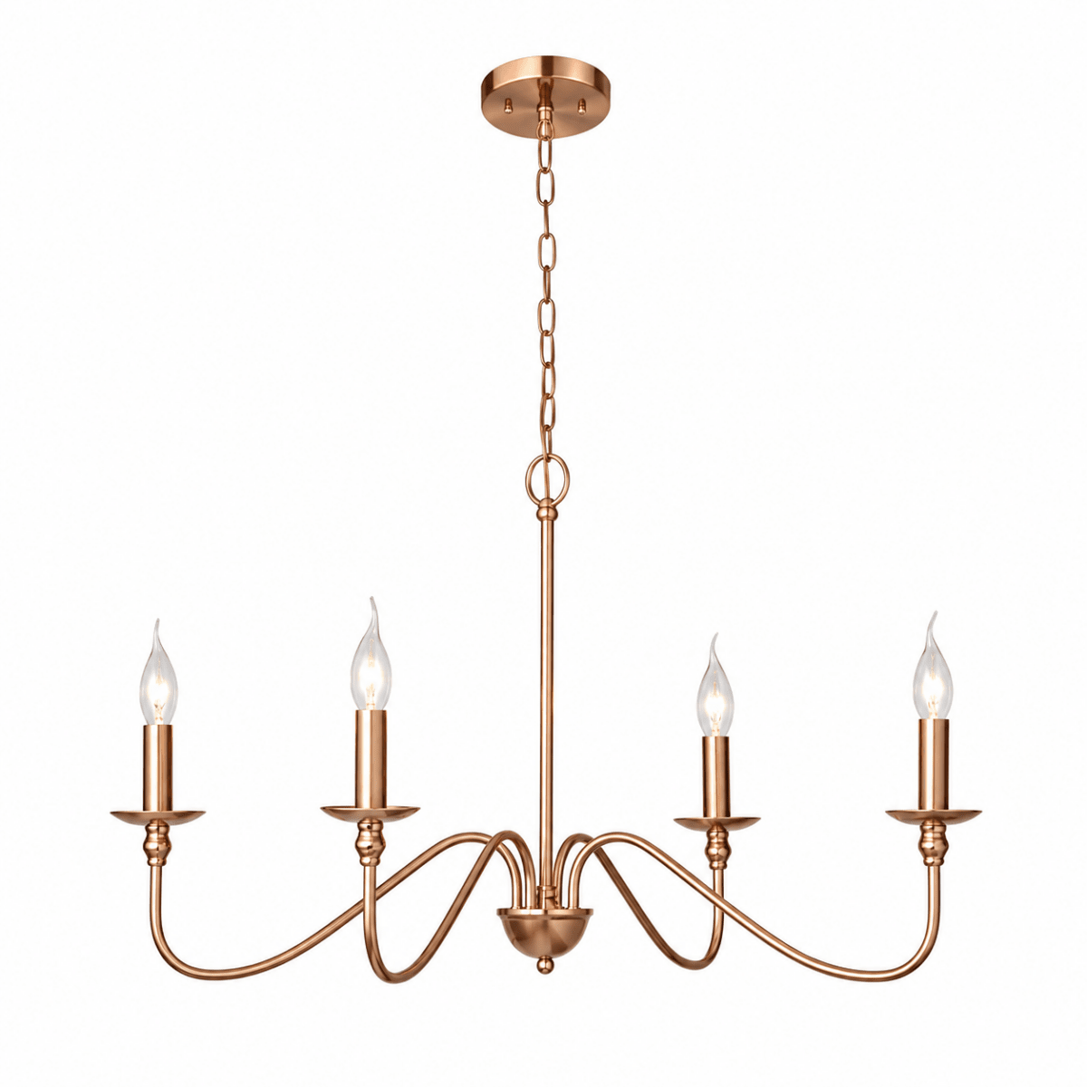 Multi-Arm Black & Gold Chandelier — Vintage Pendant Style | PATINE™
