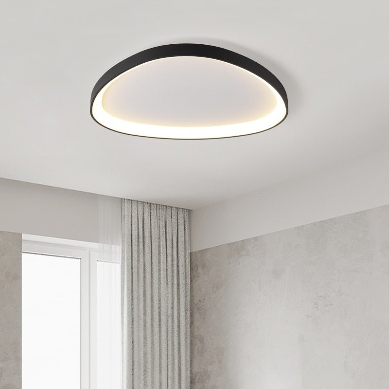 Interlocking Pebble LED Flush Mount — Organic Modern Style | Galet
