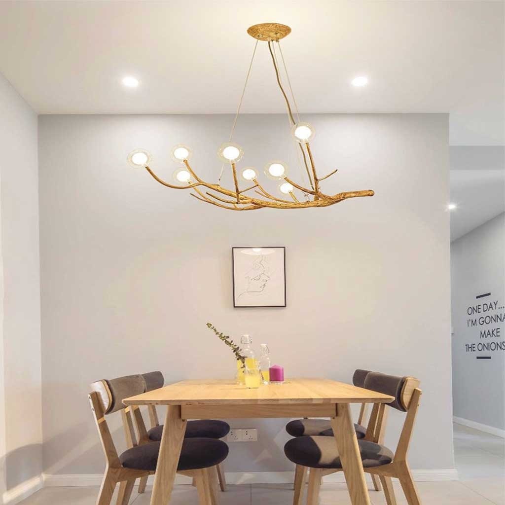 Sculptural Tree Branch Chandelier with Frosted Glass Globes | Nature – alternate view 5