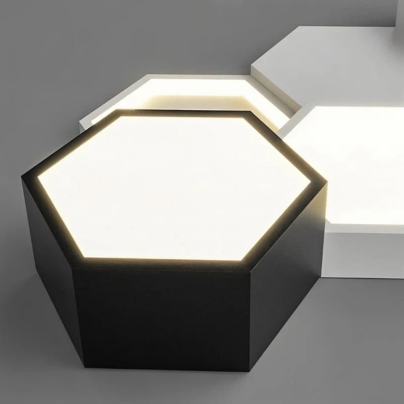 Hexagon Modular LED Chandelier — Geometric Sculptural Style | HONEY™