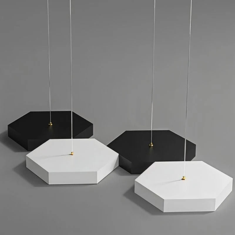 Hexagon Modular LED Chandelier — Geometric Sculptural Style | HONEY™