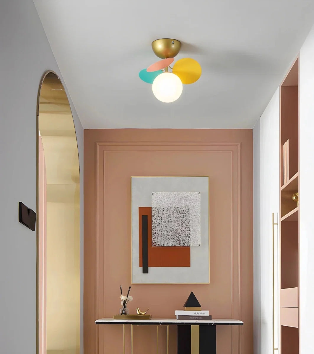 Multicolor Flower Bubble Flush Mount — Playful Style | FLEUR™