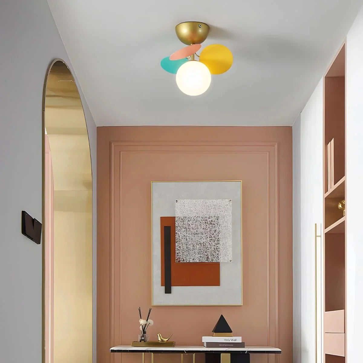 Multicolor Flower Bubble Flush Mount — Playful Style | FLEUR™