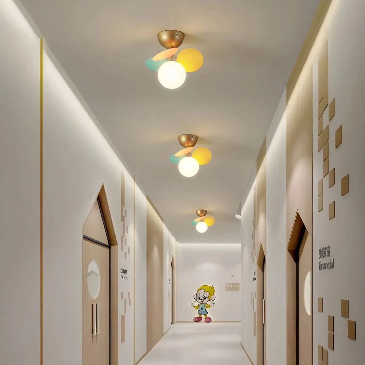 Multicolor Flower Bubble Flush Mount — Playful Style | FLEUR™
