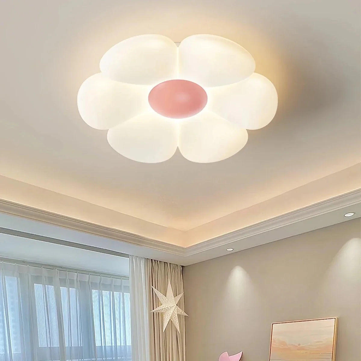 Flower Ceiling Light — Romantic Kids Room Style | PIVOINE™