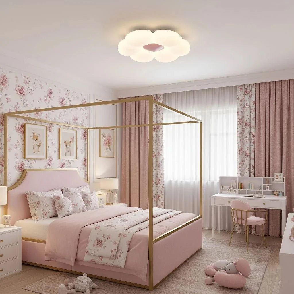 Flower Ceiling Light — Romantic Kids Room Style | PIVOINE™