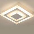 Square Stacked LED Flush Mount — Geometric Modern Style | LAMIA™