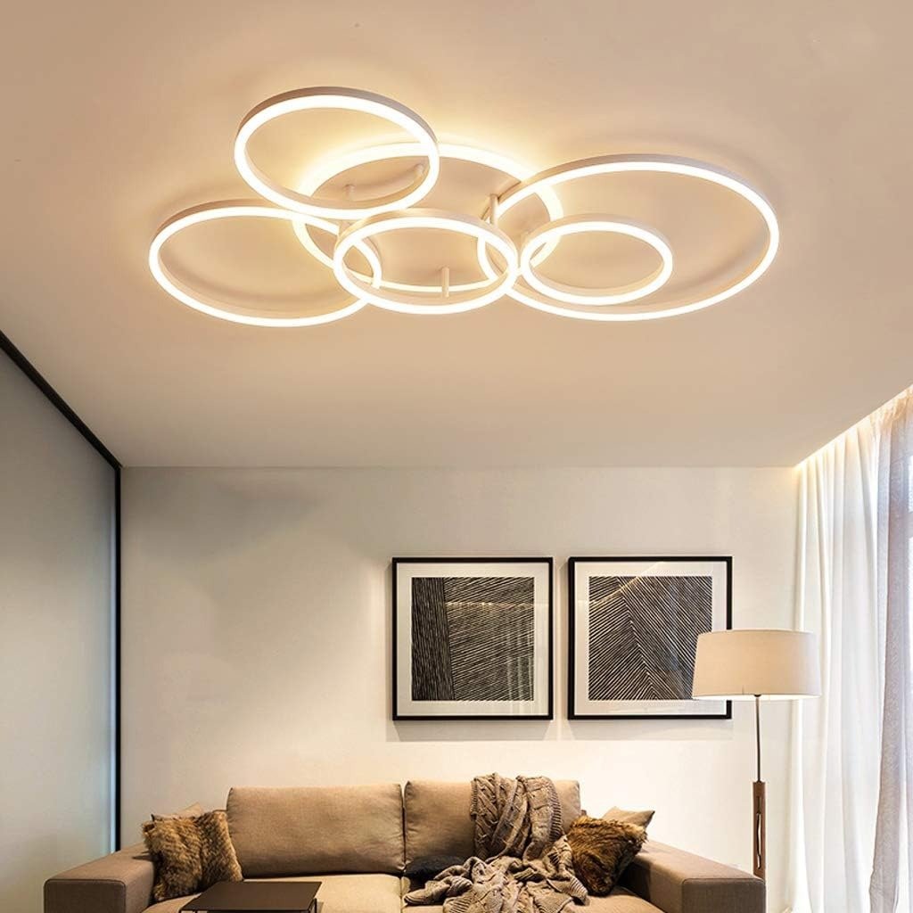 Interlocking Ring LED Flush Mount – 2 to 6 Rings | Circle – alternate view 10