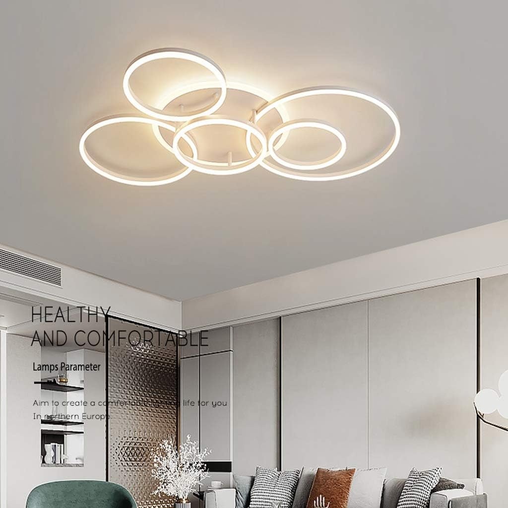 Interlocking Ring LED Flush Mount – 2 to 6 Rings | Circle – alternate view 9