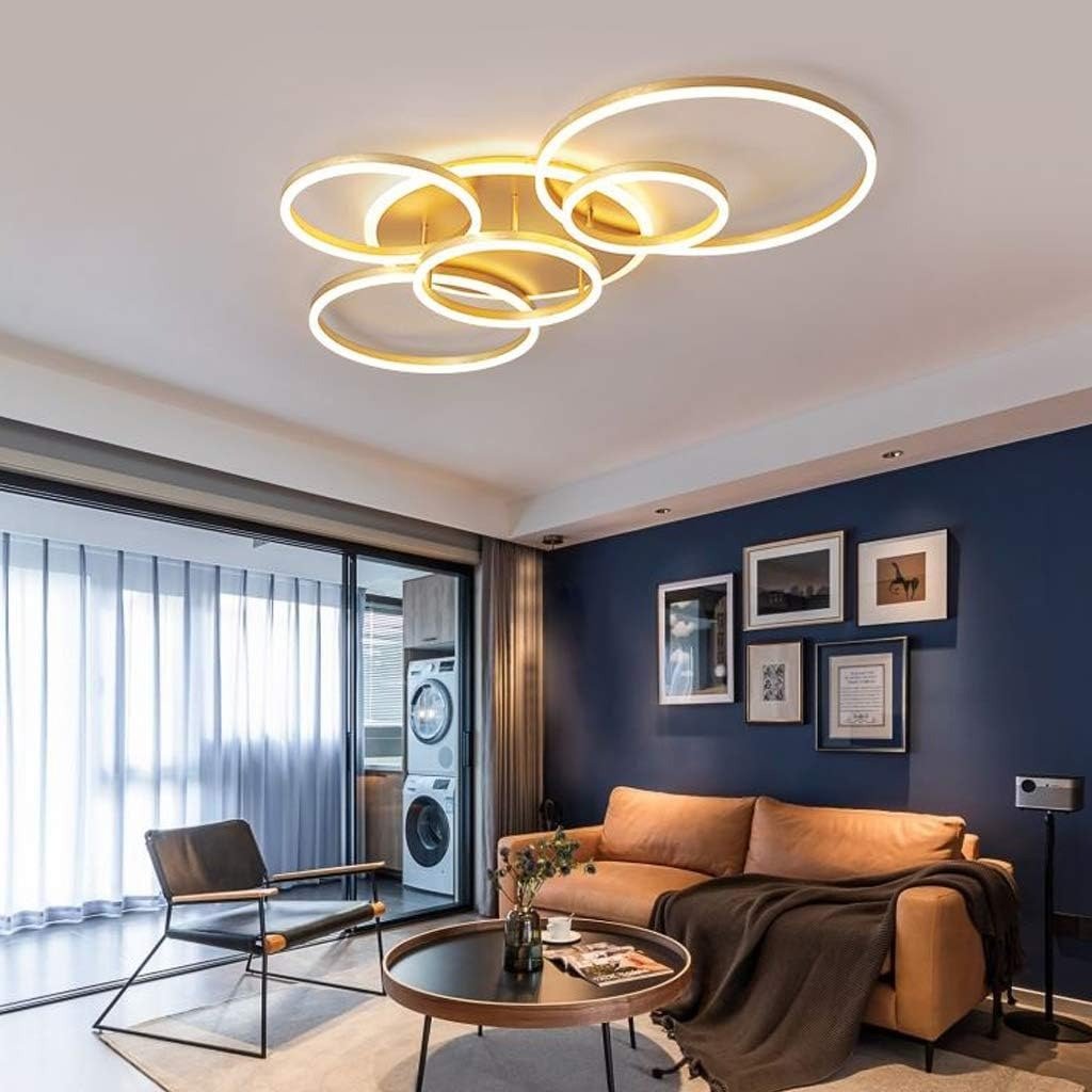 Interlocking Ring LED Flush Mount – 2 to 6 Rings | Circle – alternate view 8